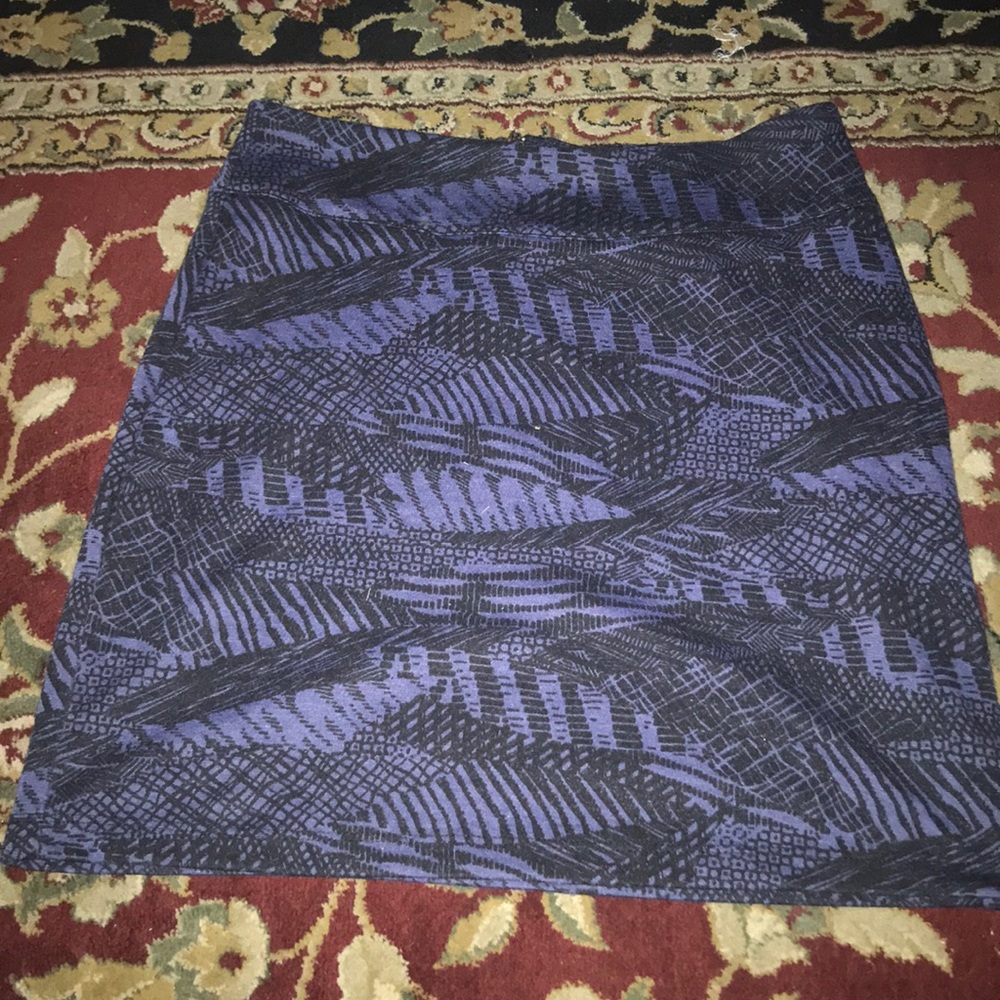 Blue Fitted Skirt